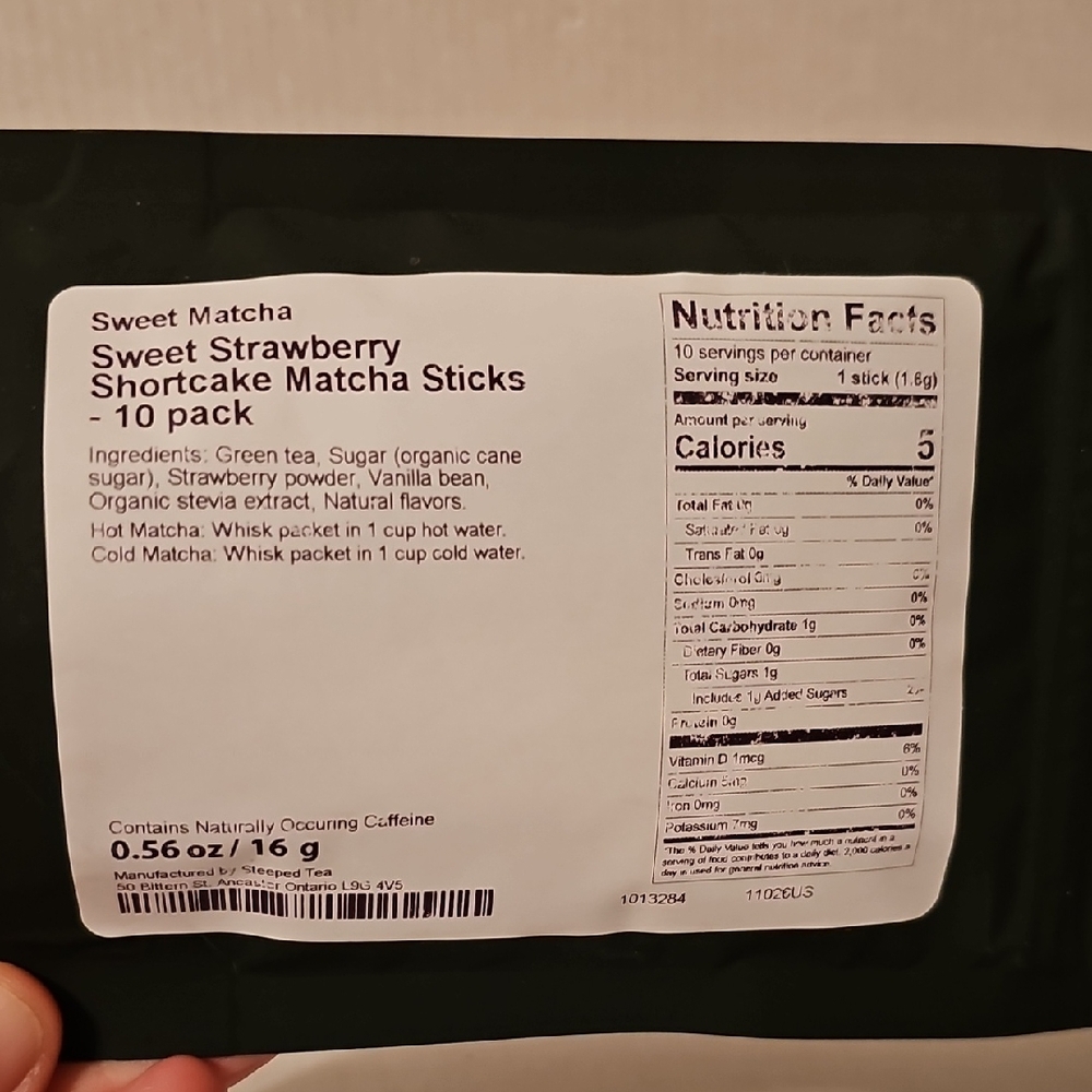 Sweet Strawberry Shortcake Matcha Sticks - 10 Pack Sipology